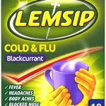 Lemsip Cold & Flu (Blackcurrant) X 10