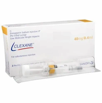 Clexane 4,000IU 0.4mlDescription Clexane 40mg Injection is an anticoagulant medicine used to prevent blood clots in the legs. It is used for the treatment of blood cot disorders such as deep vein thrombosis & pulmonary embolism. It works by preventing blood from clotting and also prevents blockages in the blood vessels.