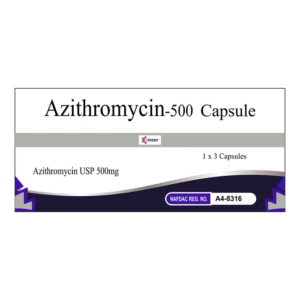 EMZOR AZITHROMYCIN 500MG *3 CAPS